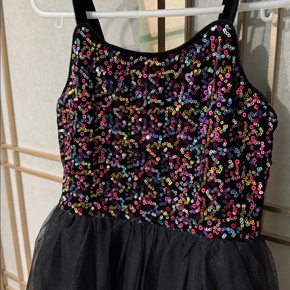 Zenzi black dress with sequin top, girl‘s size small (6/6X) - Picture 2 of 6